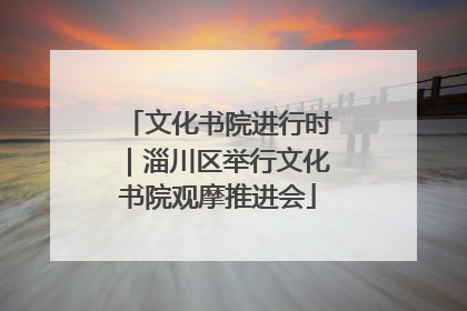 文化书院进行时｜淄川区举行文化书院观摩推进会