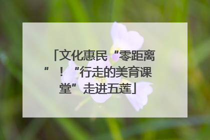 文化惠民“零距离”！“行走的美育课堂”走进五莲