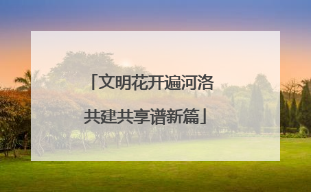 文明花开遍河洛 共建共享谱新篇