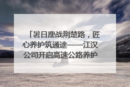 暑日鏖战荆楚路，匠心养护筑通途——江汉公司开启高速公路养护专项工程建设热潮