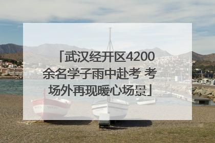 武汉经开区4200余名学子雨中赴考 考场外再现暖心场景
