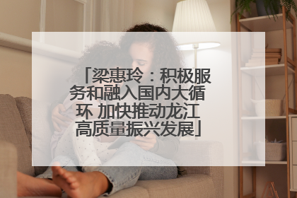 梁惠玲：积极服务和融入国内大循环 加快推动龙江高质量振兴发展