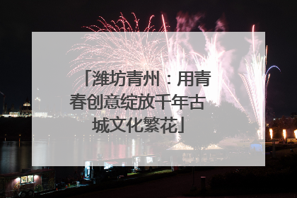 潍坊青州：用青春创意绽放千年古城文化繁花
