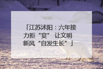 江苏沭阳：六年接力拒“宴” 让文明新风“自发生长”