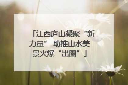 江西庐山凝聚“新力量” 助推山水美景火爆“出圈”