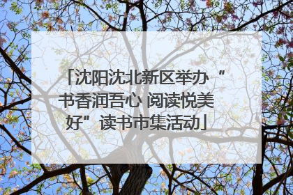沈阳沈北新区举办“书香润吾心 阅读悦美好”读书市集活动