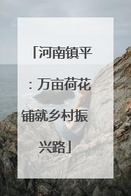河南镇平：万亩荷花铺就乡村振兴路