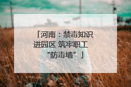河南：禁毒知识进园区 筑牢职工“防毒墙”