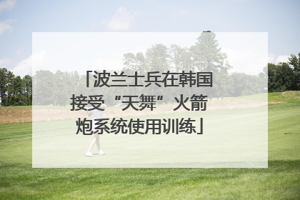 波兰士兵在韩国接受“天舞”火箭炮系统使用训练