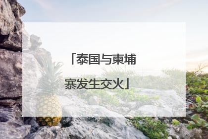 泰国与柬埔寨发生交火