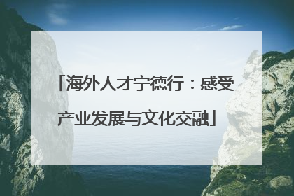 海外人才宁德行：感受产业发展与文化交融