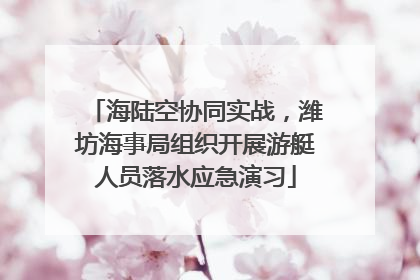 海陆空协同实战，潍坊海事局组织开展游艇人员落水应急演习