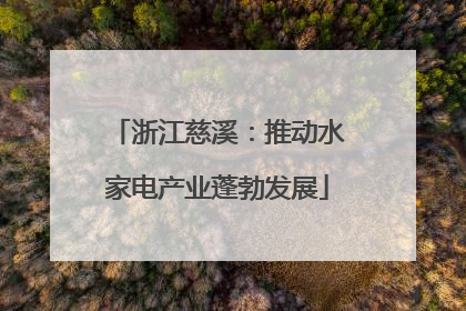 浙江慈溪：推动水家电产业蓬勃发展
