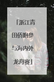 浙江青田侨胞参与海内外龙舟赛