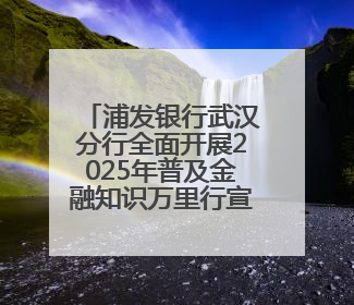 浦发银行武汉分行全面开展2025年普及金融知识万里行宣传活动