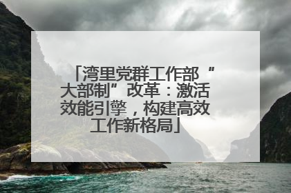 湾里党群工作部“大部制”改革：激活效能引擎，构建高效工作新格局