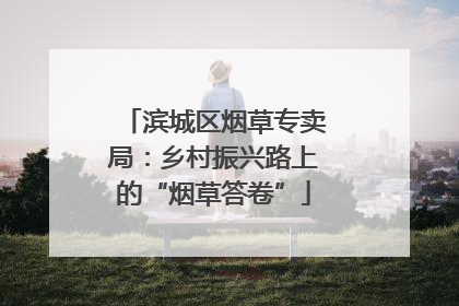 滨城区烟草专卖局：乡村振兴路上的“烟草答卷”