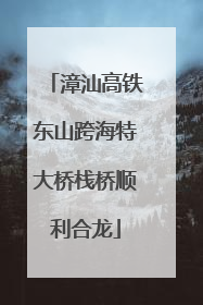 漳汕高铁东山跨海特大桥栈桥顺利合龙