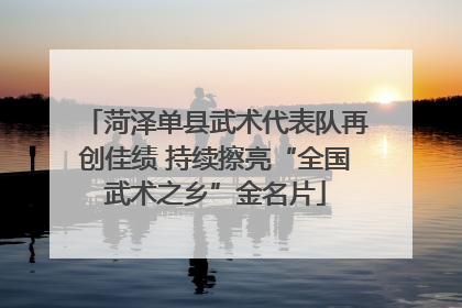菏泽单县武术代表队再创佳绩 持续擦亮“全国武术之乡”金名片