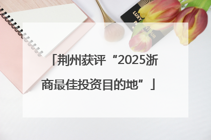 荆州获评“2025浙商最佳投资目的地”