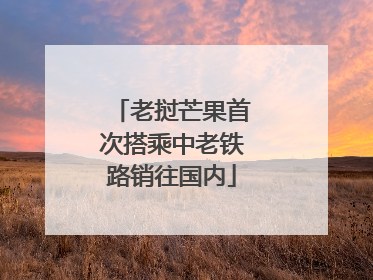 老挝芒果首次搭乘中老铁路销往国内