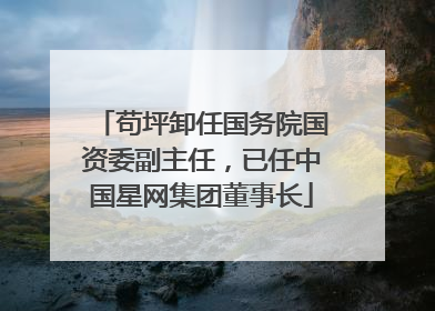 苟坪卸任国务院国资委副主任，已任中国星网集团董事长