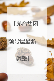 茅台集团领导层最新调整