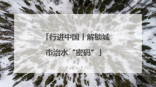 行进中国丨解锁城市治水“密码”