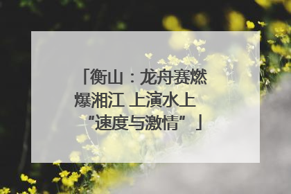 衡山：龙舟赛燃爆湘江 上演水上“速度与激情”