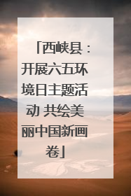 西峡县：开展六五环境日主题活动 共绘美丽中国新画卷