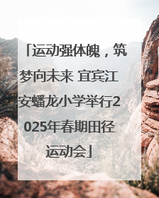 运动强体魄，筑梦向未来 宜宾江安蟠龙小学举行2025年春期田径运动会