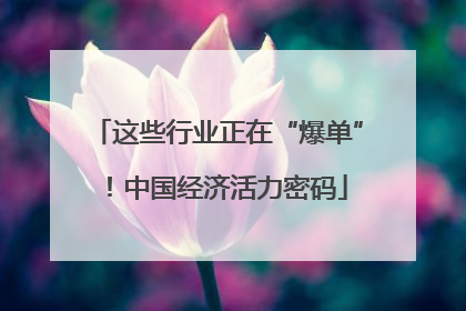 这些行业正在“爆单”！中国经济活力密码