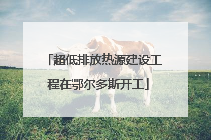 超低排放热源建设工程在鄂尔多斯开工
