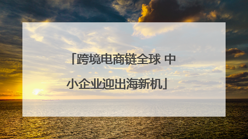 跨境电商链全球 中小企业迎出海新机