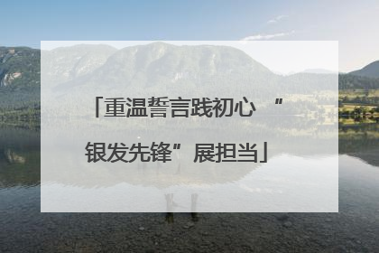 重温誓言践初心 “银发先锋”展担当