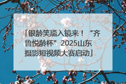 银龄笑靥入镜来！“齐鲁悦龄杯”2025山东摄影短视频大赛启动