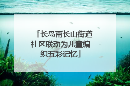 长岛南长山街道社区联动为儿童编织五彩记忆