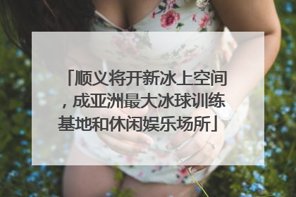顺义将开新冰上空间，成亚洲最大冰球训练基地和休闲娱乐场所