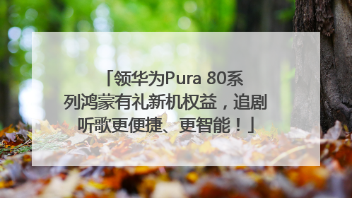 领华为Pura 80系列鸿蒙有礼新机权益，追剧听歌更便捷、更智能！