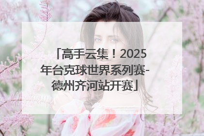 高手云集！2025年台克球世界系列赛-德州齐河站开赛