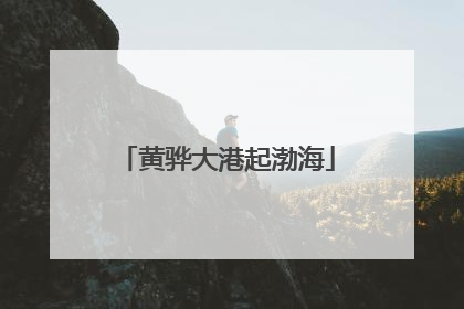 黄骅大港起渤海