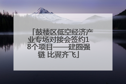 鼓楼区低空经济产业专场对接会签约18个项目——建圈强链 比翼齐飞