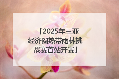 2025年三亚经济圈热带雨林挑战赛首站开赛