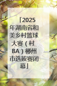 2025年湖南省和美乡村篮球大赛（村 BA）郴州市选拔赛闭幕