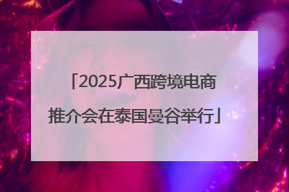 2025广西跨境电商推介会在泰国曼谷举行