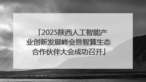 2025陕西人工智能产业创新发展峰会暨智算生态合作伙伴大会成功召开