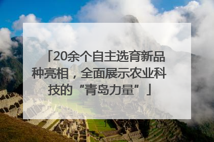 20余个自主选育新品种亮相，全面展示农业科技的“青岛力量”