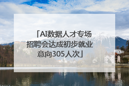 AI数据人才专场招聘会达成初步就业意向305人次