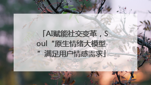 AI赋能社交变革，Soul“原生情绪大模型”满足用户情感需求