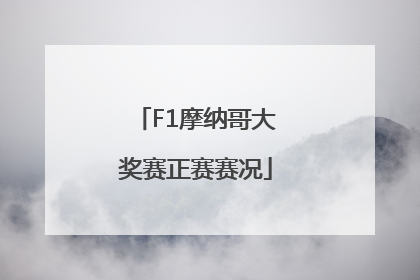 F1摩纳哥大奖赛正赛赛况